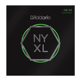 D'Addario NYXL0838 Nickel Wound, Extra Super Light, 08-38.