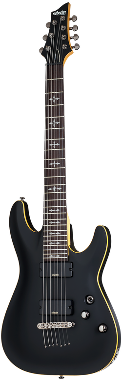 Schecter Demon-7 Aged Black Satin