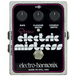 Electro Harmonix Stereo Electric Mistress Flanger/Chorus Pedal top 