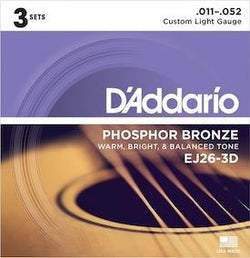 D'Addario EJ26-3D 3 Pack