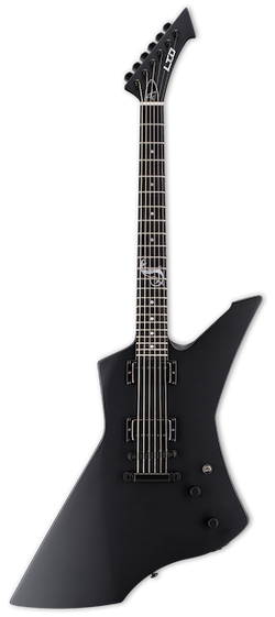 LTD JAMES HETFIELD SIGNATURE SNAKEBYTE GUITAR BLACK SATIN