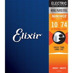 Elixir Electric Nanoweb 8-String Light 10-74