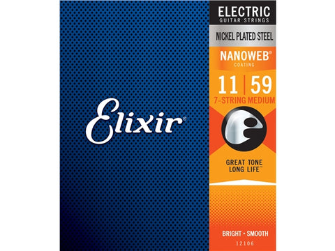 Elixir Electric Nanoweb 7 String Medium 11 59