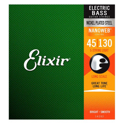 Elixir Bass Nanoweb 5-String Light 45-130