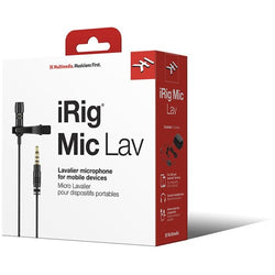 IK Multimedia iRig Mic Lav - Chainable Lavalier Mic with Built-in Monitoring for iPhone iPad iPod Touch and Android