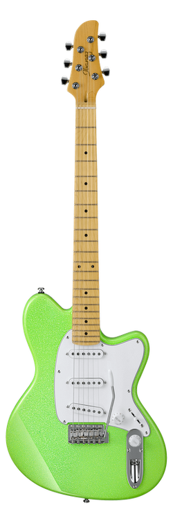 Ibanez YY10 Yvette Young Slime Green Sparkle Guitar