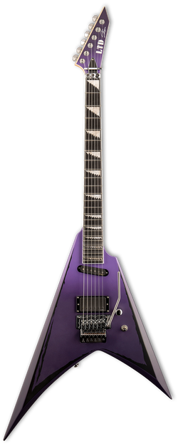 LTD Alexi Laiho Signature Ripped - Purple Fade Satin With Ripped Pinstripes