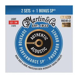 Martin Authentic Acoustic Strings, Light, 12-54 Promo 3PK