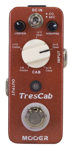 Mooer Trescab Cabinet Simulator Micro Guitar Effects Pedal top view