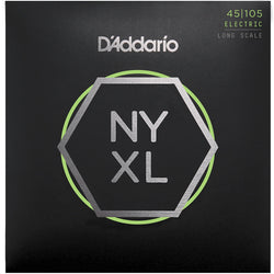 D'Addario NYXL45105 Nickel Wound Bass Guitar Strings, Light Top / Med Bottom, 45-105, Long Scale