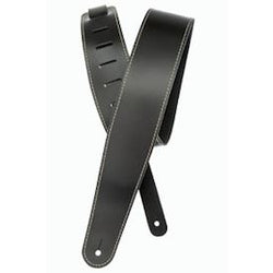 Planet Waves Classic Leather Guitar Strap w/Contrast Stitch.