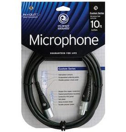 Planet Waves PW-M-10 D'Addario Custom Series XLR Microphone Cable, 10 feet