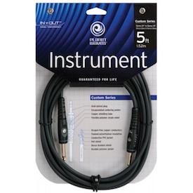 Planet Waves PW-G-05 D'Addario Custom Series Instrument Cable, 5 feet