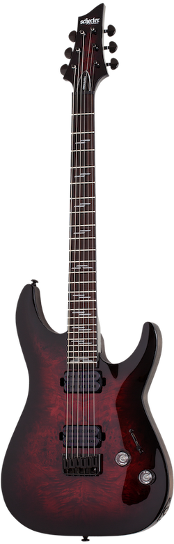 Schecter OMEN ELITE-6 Black Cherry Burst