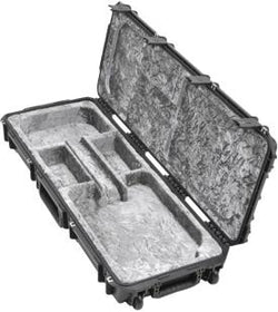 SKB Injection Molded Open Cavity Electric Guitar Flight Case - TSA Latches, with wheels