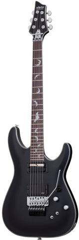 Schecter Damien Platinum-6 FR S Satin Black Electric Guitar