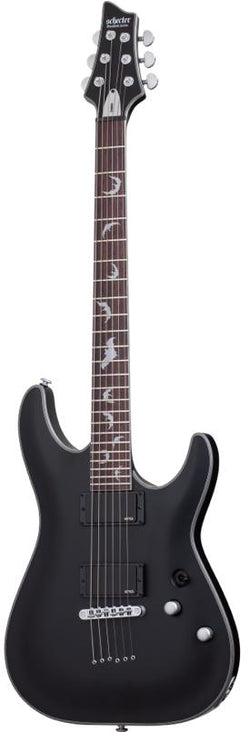 Schecter Damien Platinum-6 Satin Black Electric Guitar.