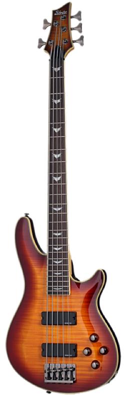 Schecter Omen Extreme 5 Vintage Sunburst Bass Guitar