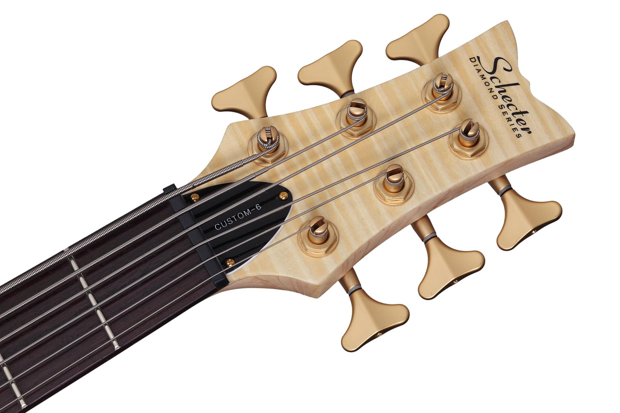 Schecter Stiletto Custom 6 Bass Guitar – Natural Satin