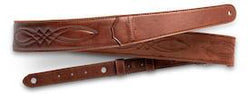 Taylor Vegan Leather Strap,Med Brown w/Stitching, 2.0