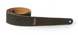 Taylor Guitar Strap Black Embroidered Suede