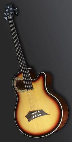 Warwick Alien Deluxe 4 String Fretted Vintage Sunburst Right Hand.