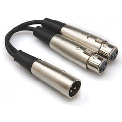 Hosa YXF-119 Dual XLR(F) to XLR(M) Y-Cable Adaptor