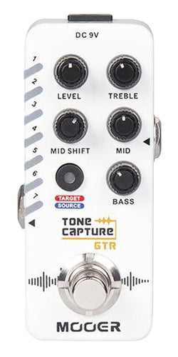 Mooer Tone Capture GTR EQ Sampler Micro Guitar Effects Pedal top view