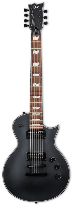 LTD EC-257 7-String Electric Guitar - Black Satin