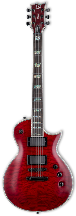 LTD EC-1000QM See-Thru Black Cherry STBC Guitar