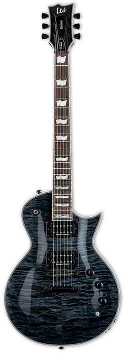 LTD EC-1000 Piezo – See-Thru Black