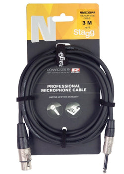 Stagg Microphone Cable 3 Metre NMC3XPR